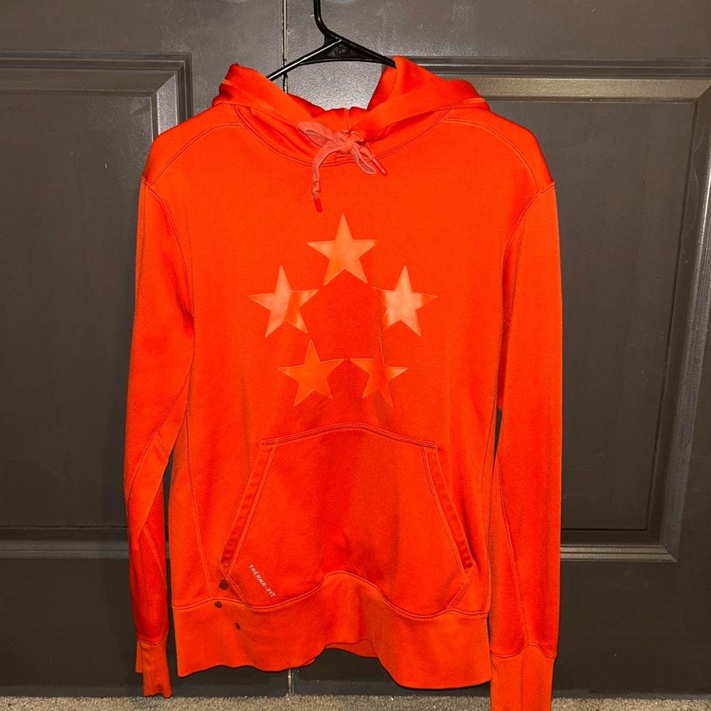 Nike Orange Star Pattern Hoodie